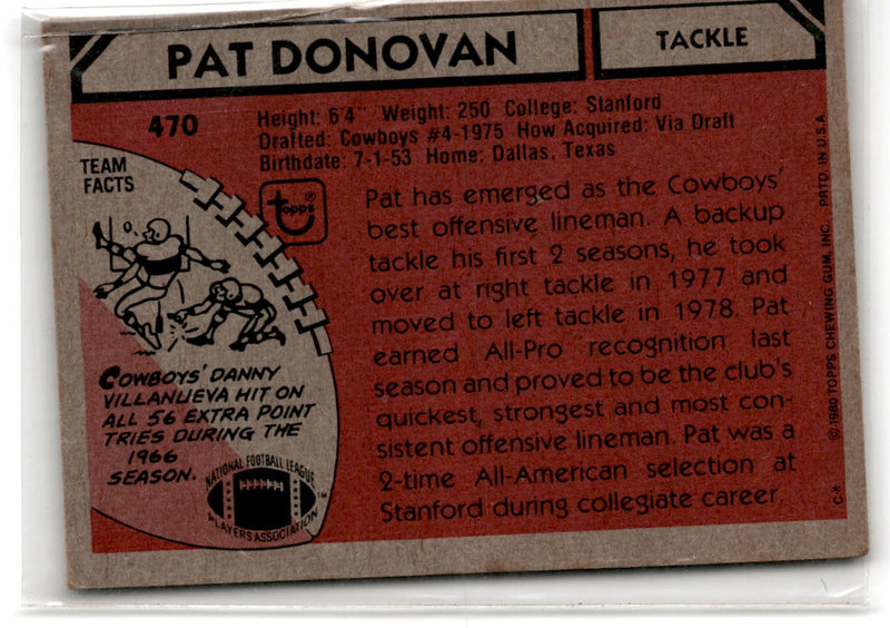 1980 Topps Pat Donovan