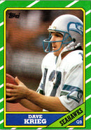 1986 Topps Dave Krieg
