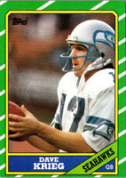 1986 Topps Dave Krieg #201