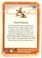 2003 Fleer Platinum David Eckstein #220