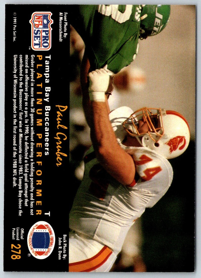 1991 Pro Set Platinum Paul Gruber