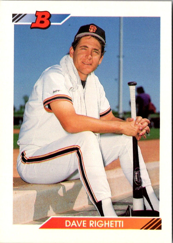 1992 Bowman Dave Righetti #324