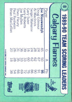 1990 Topps Team Scoring Leaders Joe Nieuwendyk #8