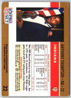 1990 Pro Set Anthony Thompson #22