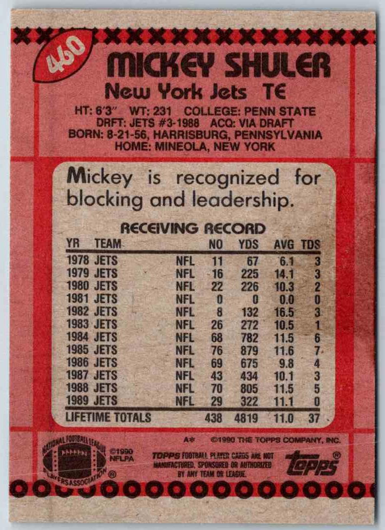 1990 Topps Mickey Shuler