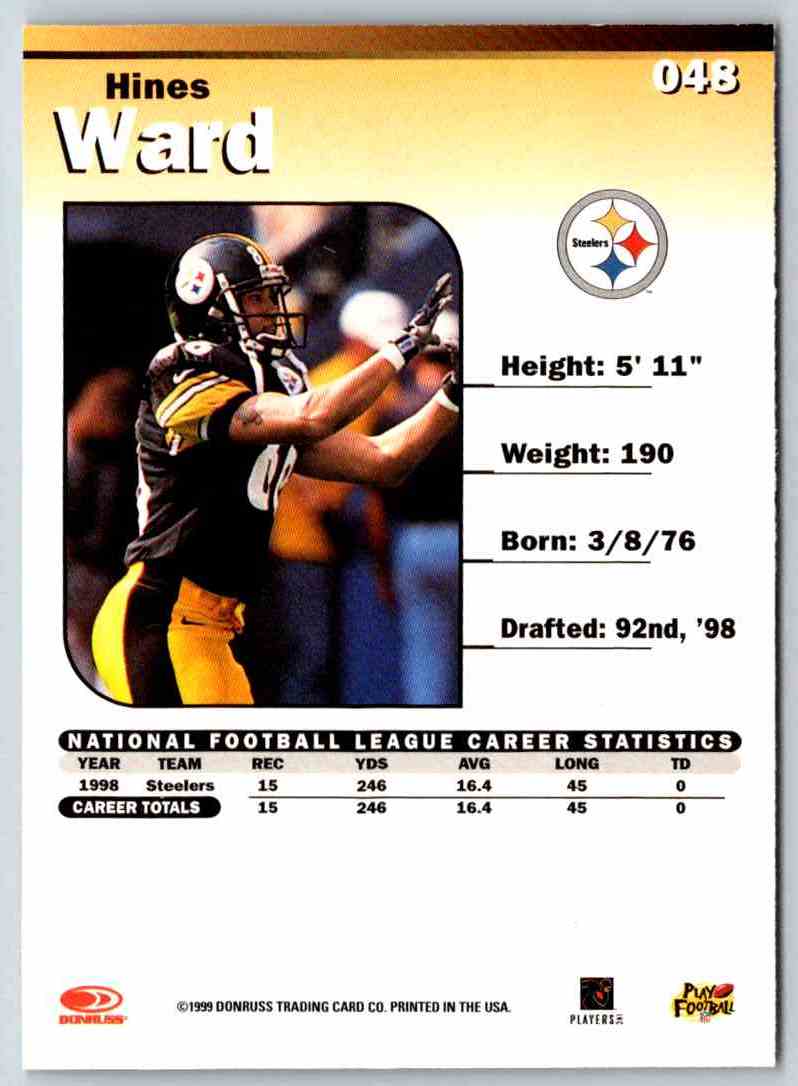 1999 Donruss Elite Hines Ward