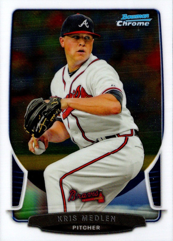 2013 Bowman Chrome Kris Medlen #211