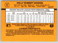 1989 Donruss Kelly Downs #367