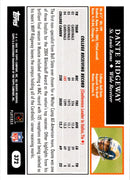 2005 Topps 50th Anniversary Rookies Dante Ridgeway