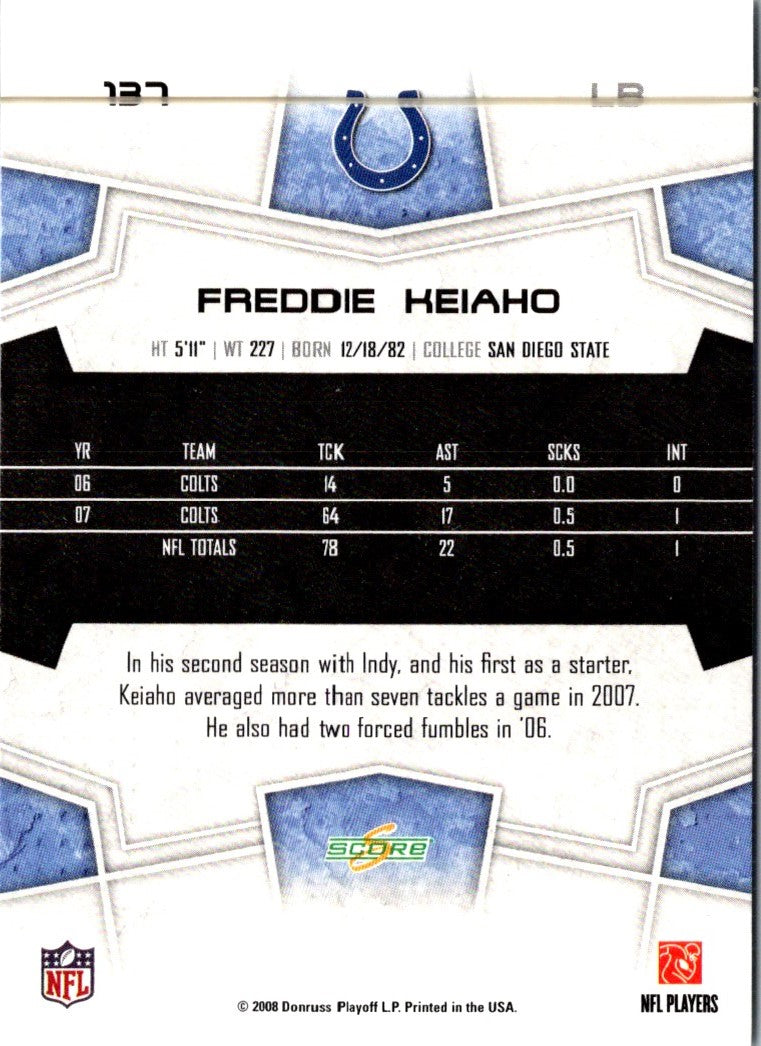 2008 Score Freddy Keiaho