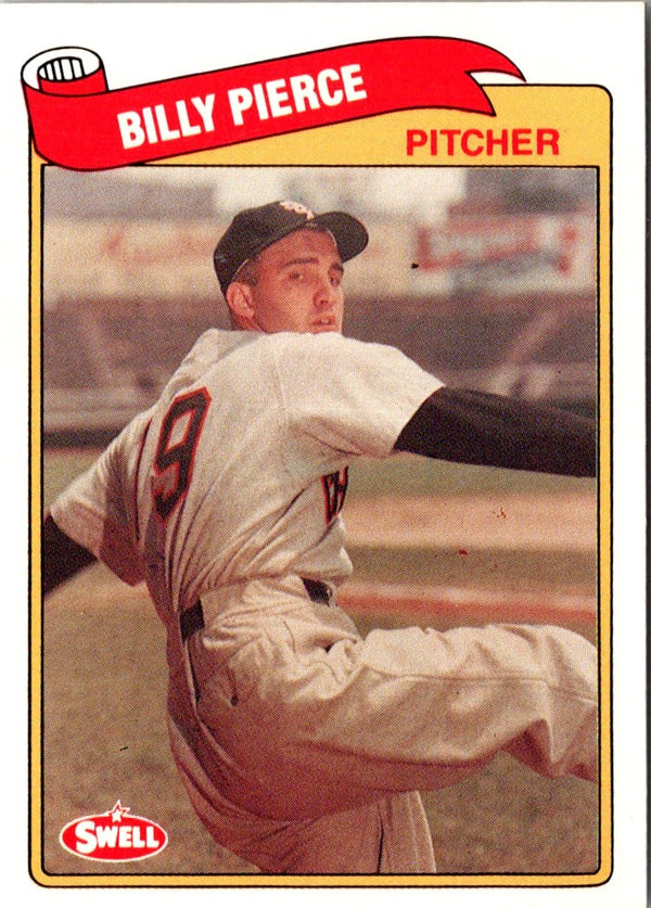 1989 Swell Baseball Greats Billy Pierce #57