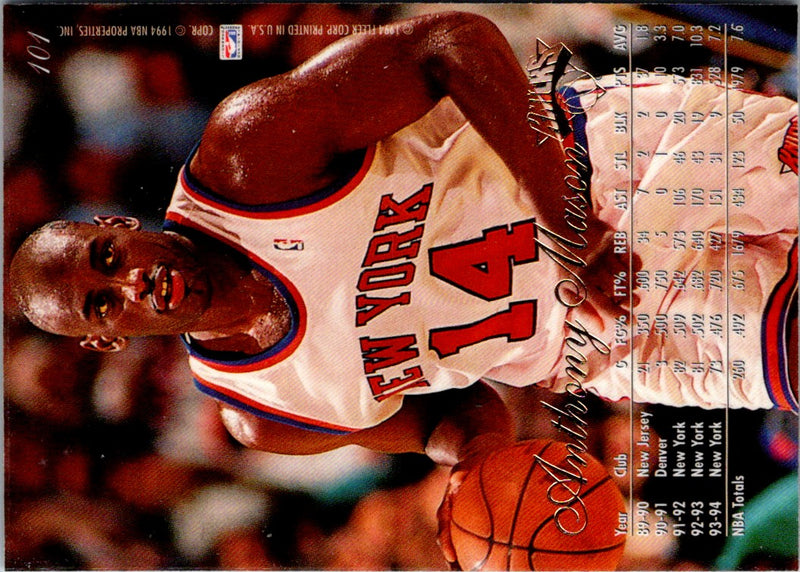 1994 Flair Anthony Mason
