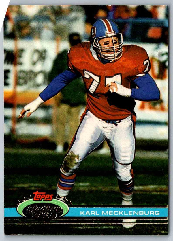 1994 Topps Stadium Club Football Karl Mecklenburg #153