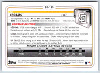 2020 Bowman Cj Abrams #BD-189