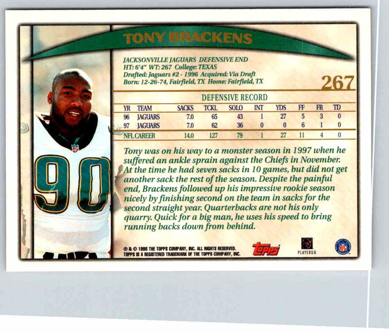 1998 Topps Tony Brackens