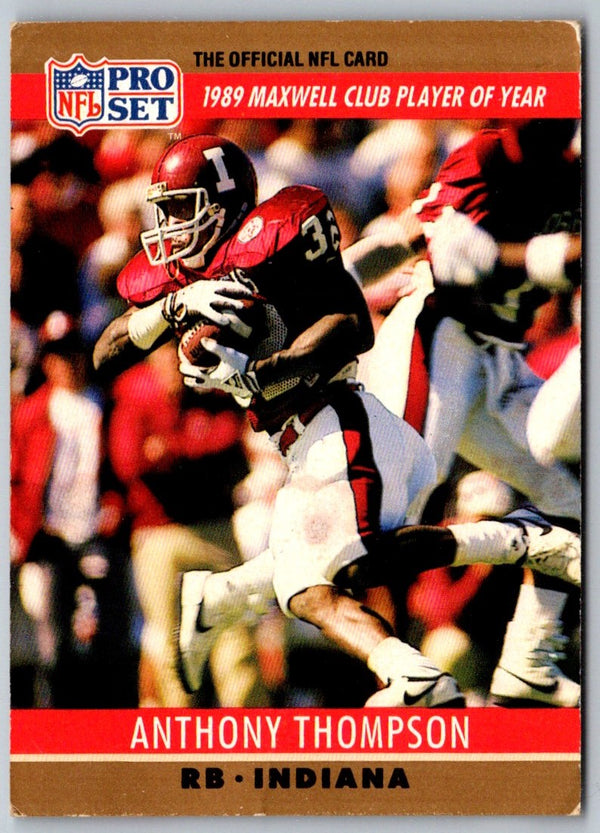 1990 Pro Set Anthony Thompson #22