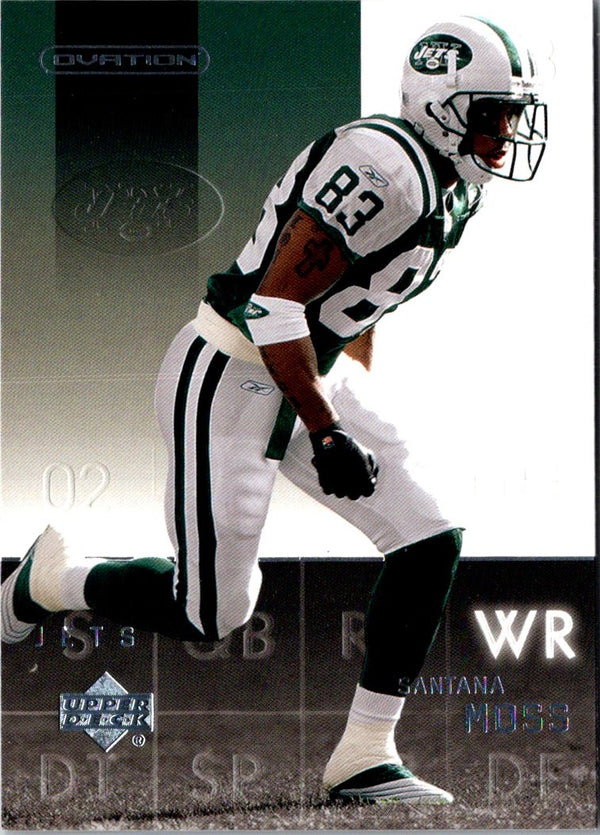 2002 Upper Deck Ovation Santana Moss #61