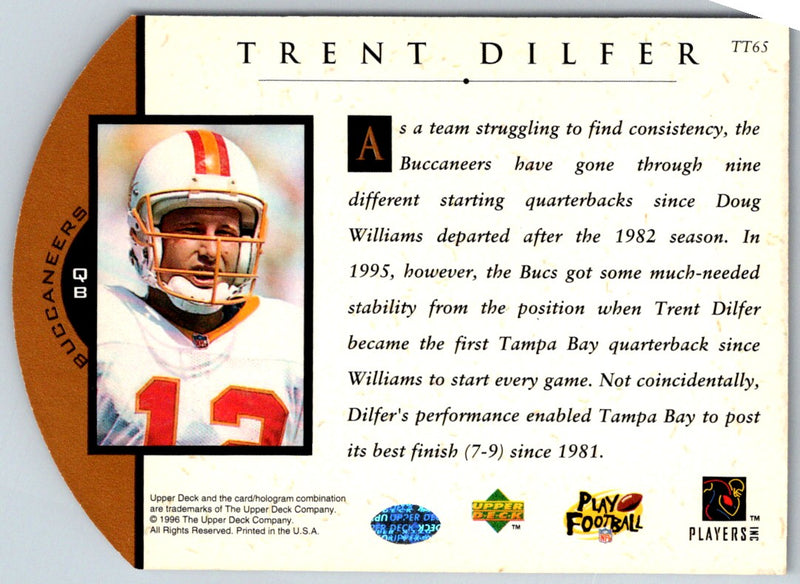 1996 Upper Deck Team Trio Trent Dilfer