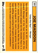 2012 Topps Heritage Joe Maddon