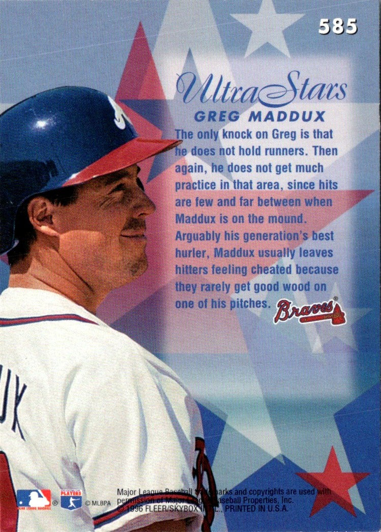1996 Ultra Greg Maddux