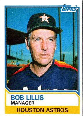 1983 Topps Bob Lillis #66 EX