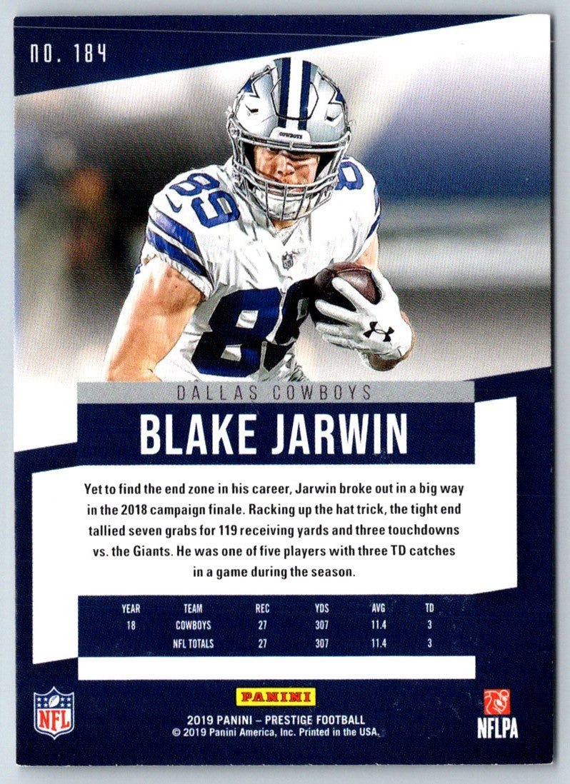 2019 Panini Prestige Xtra Points Blue Blake Jarwin