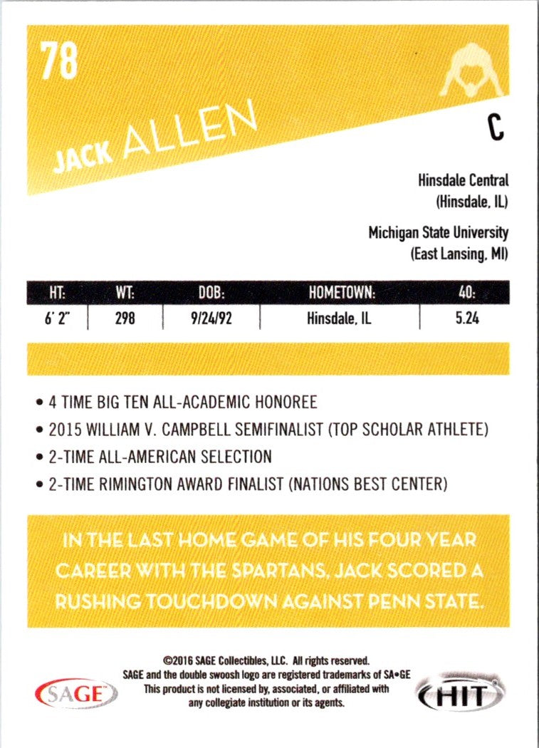 2016 SAGE HIT Jack Allen