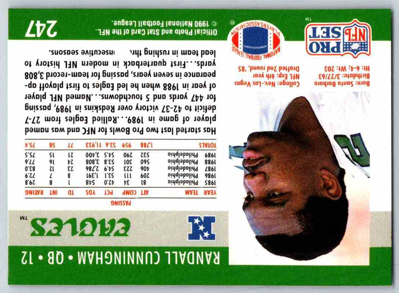 1990 Pro Set Randall Cunningham