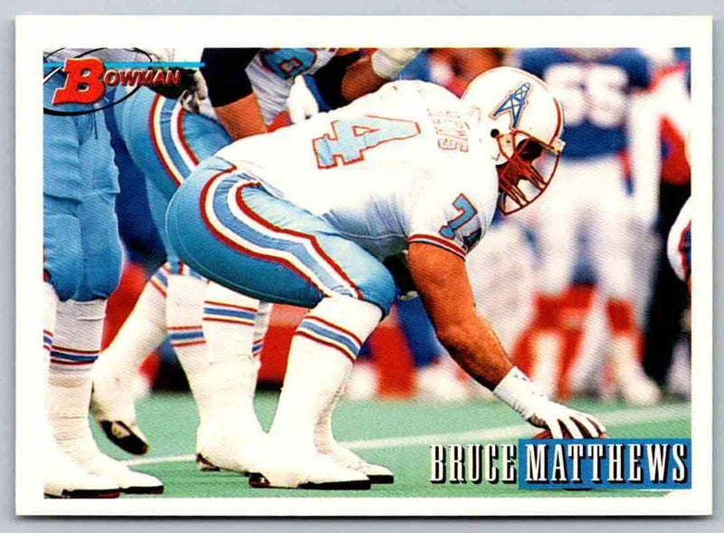 1993 Bowman Football Bruce Matthews