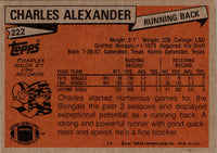 1981 Topps Charles Alexander #222 Rookie