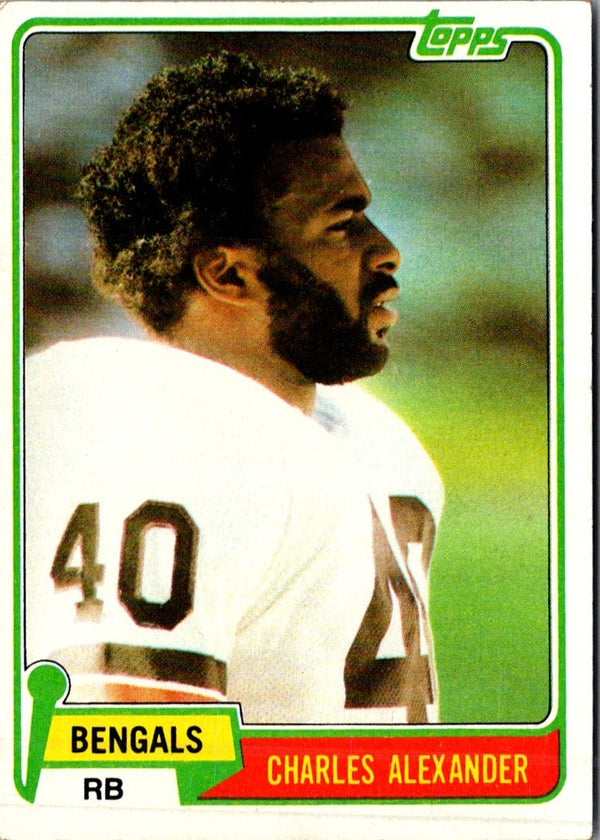 1981 Topps Charles Alexander #222 Rookie