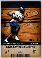 2003 Fleer Authentix David Boston #70