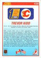 1990 Score Trevor Kidd #438 Rookie