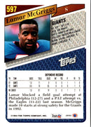 1993 Topps Gold Lamar McGriggs
