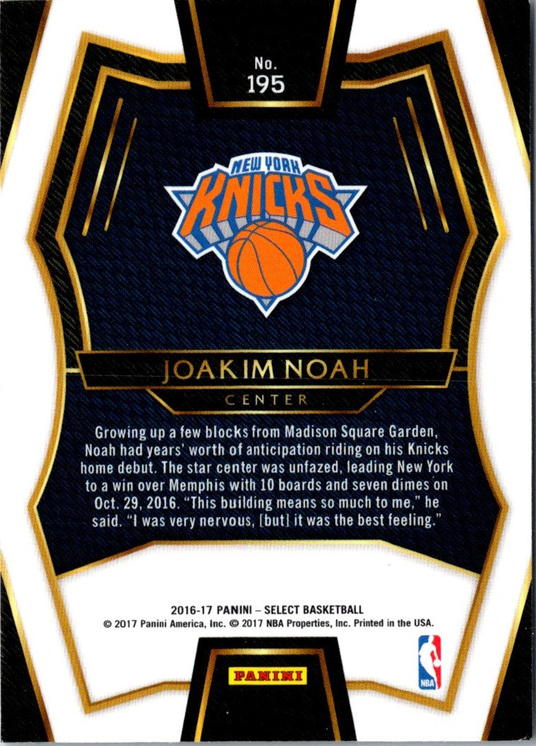 2016 Panini Select Joakim Noah