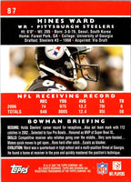 2007 Bowman Hines Ward #87