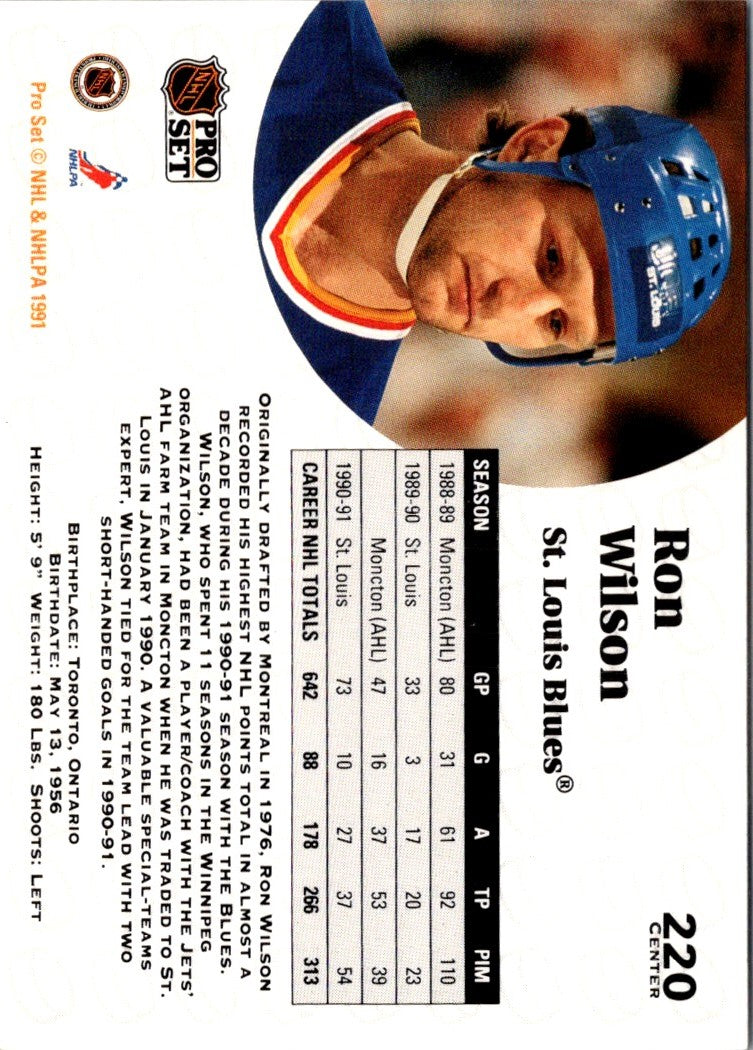 1991 Pro Set Ron Wilson