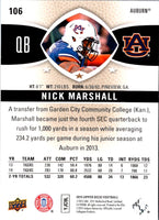 2015 Upper Deck Nick Marshall #106