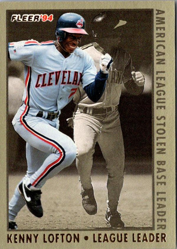 1994 Fleer League Leaders Kenny Lofton #4