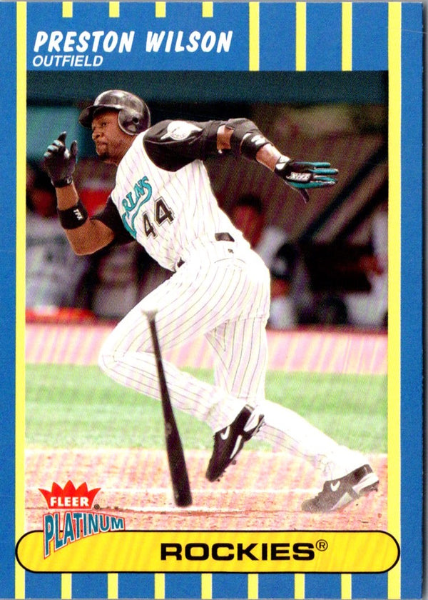 2003 Fleer Platinum Preston Wilson #96