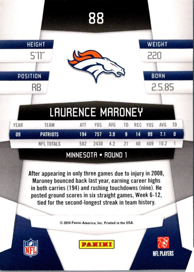 2010 Panini Certified Laurence Maroney