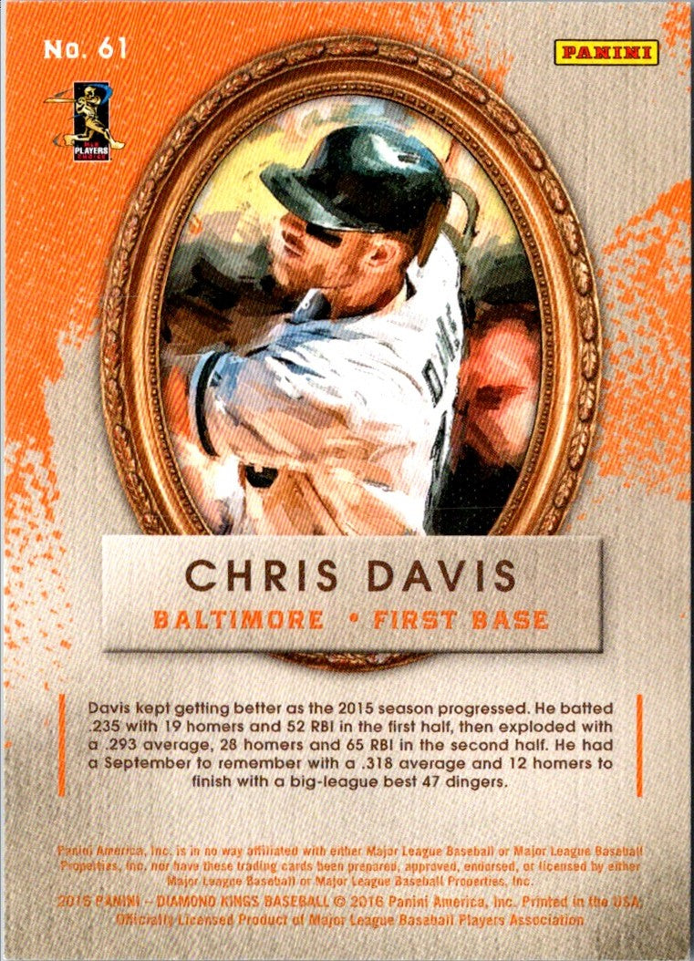 2016 Panini Diamond Kings Chris Davis