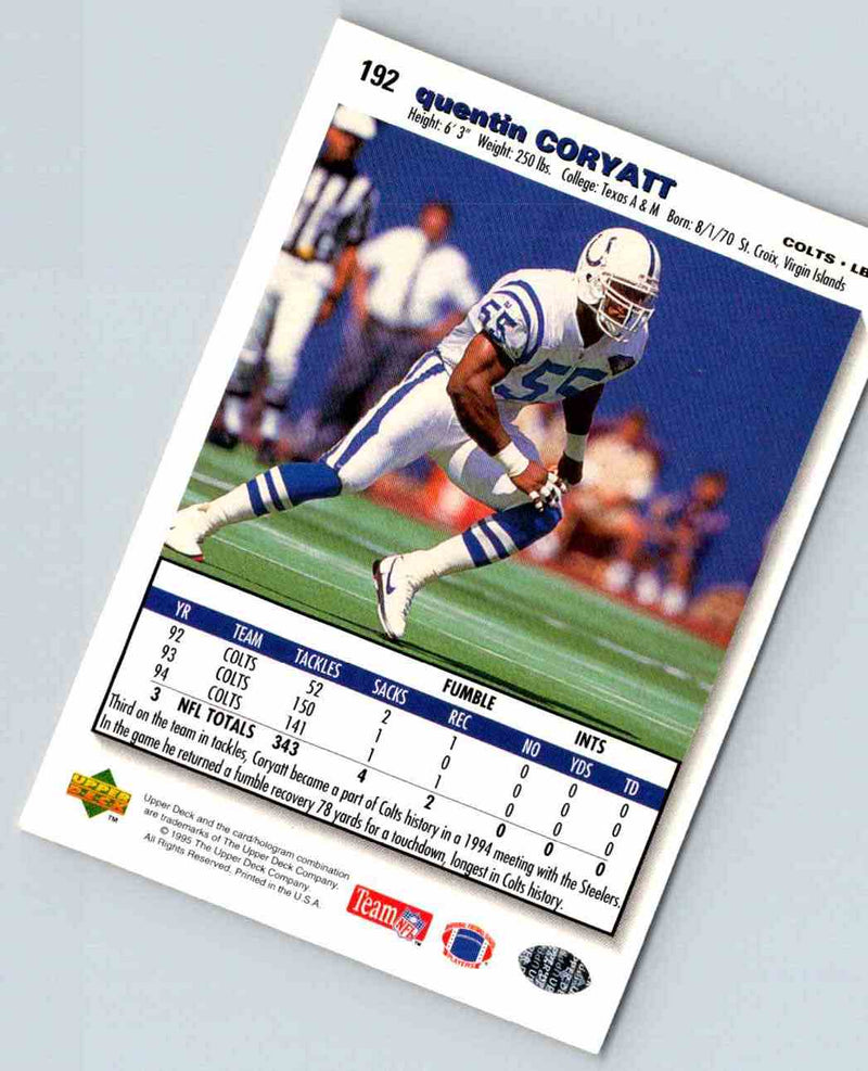 1995 Upper Deck Quentin Coryatt