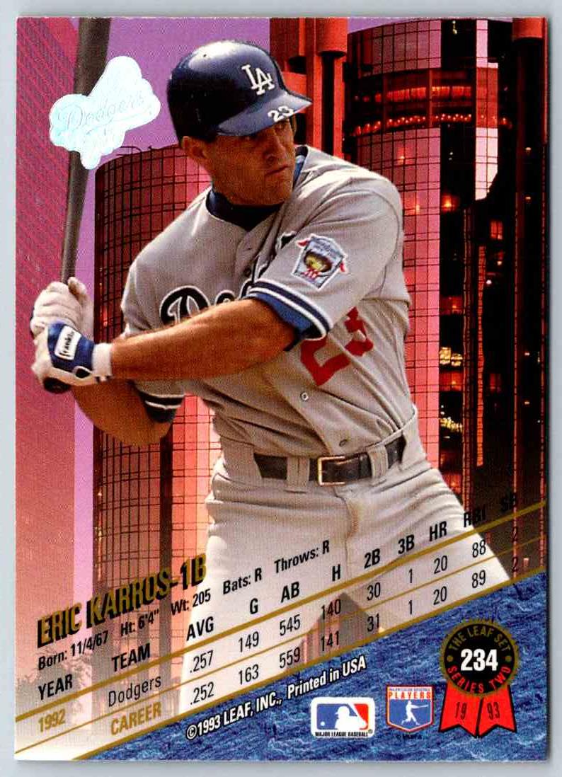 1993 Leaf Eric Karros