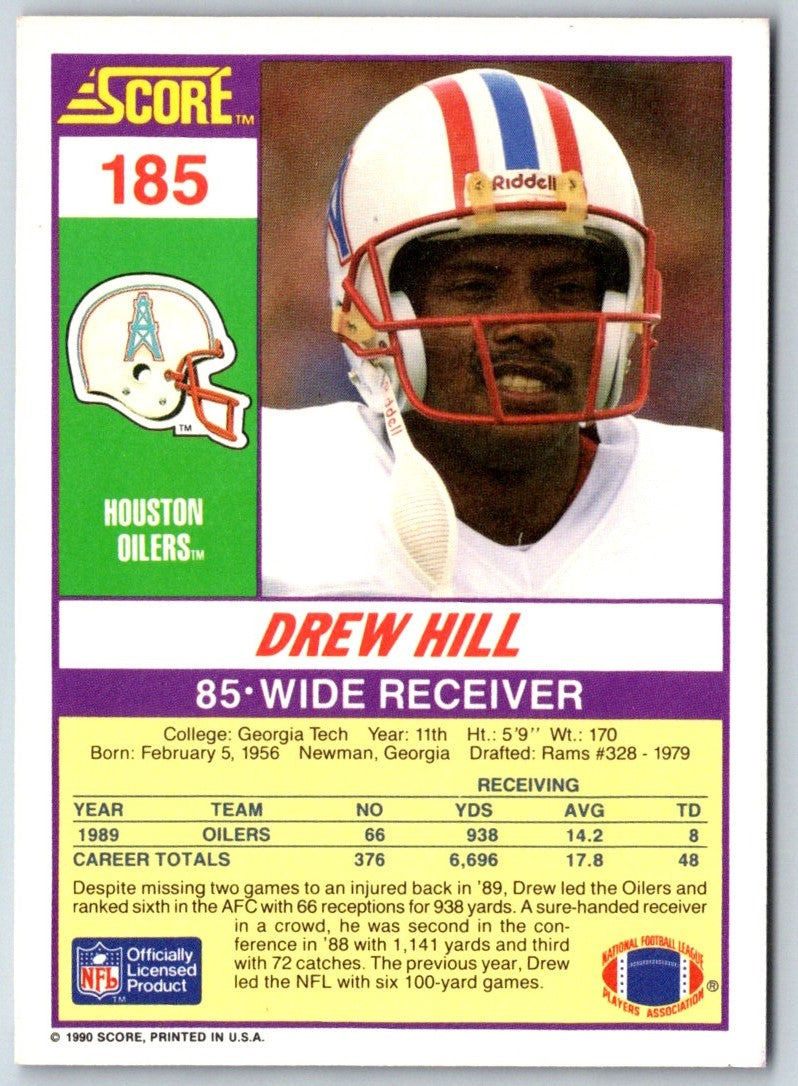 1990 Score Drew Hill