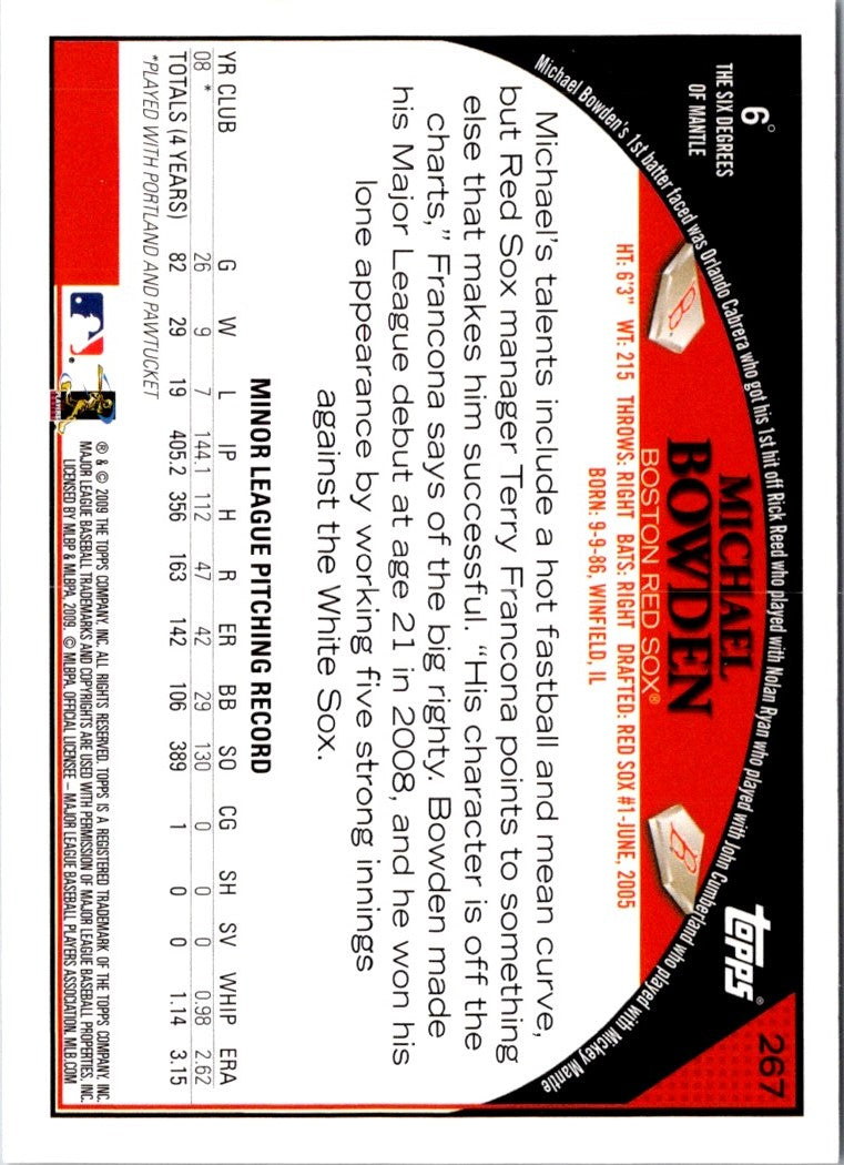 2009 Topps Michael Bowden