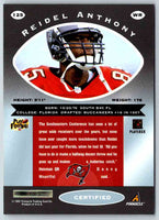 1997 Pinnacle Certified NFL Reidel Anthony #125