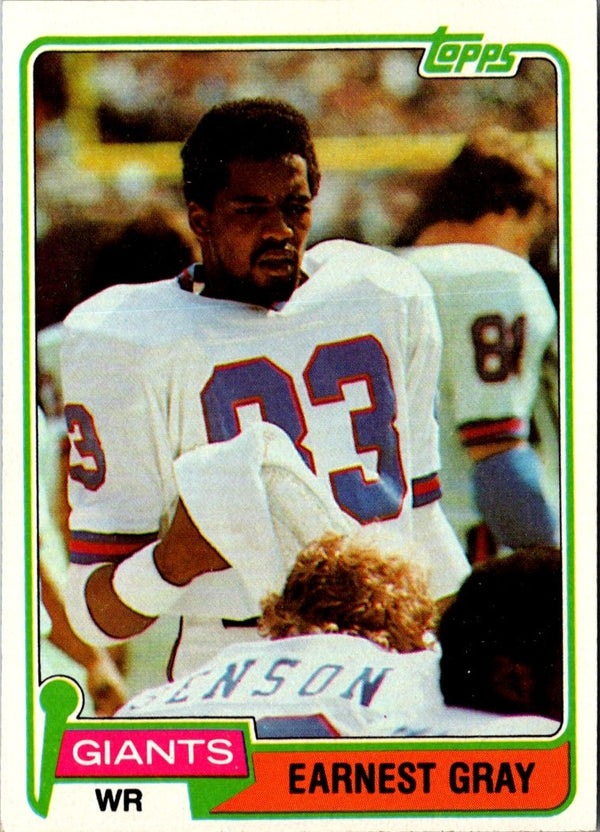 1981 Topps Earnest Gray #395 NM-MT