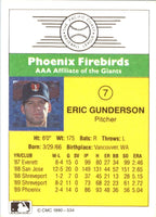 1990 CMC Phoenix Firebirds Eric Gunderson #7