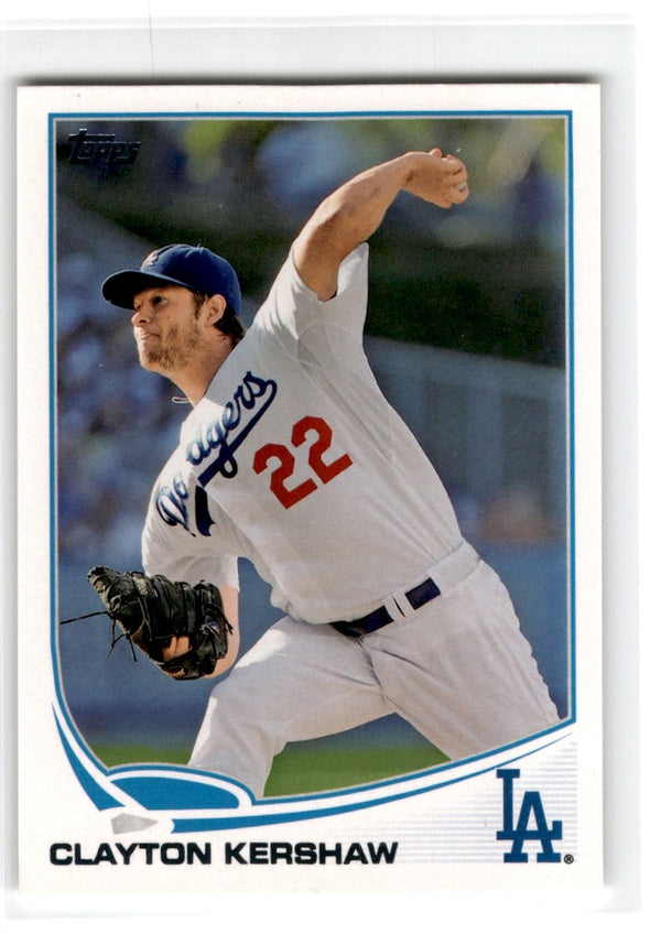 2013 Topps Blue Clayton Kershaw #22